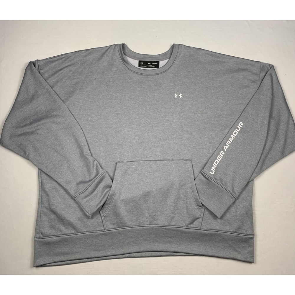 Under Armour Crewneck Sweatshirt Mens XXL Gray Loose‎ Athletic Pullover
